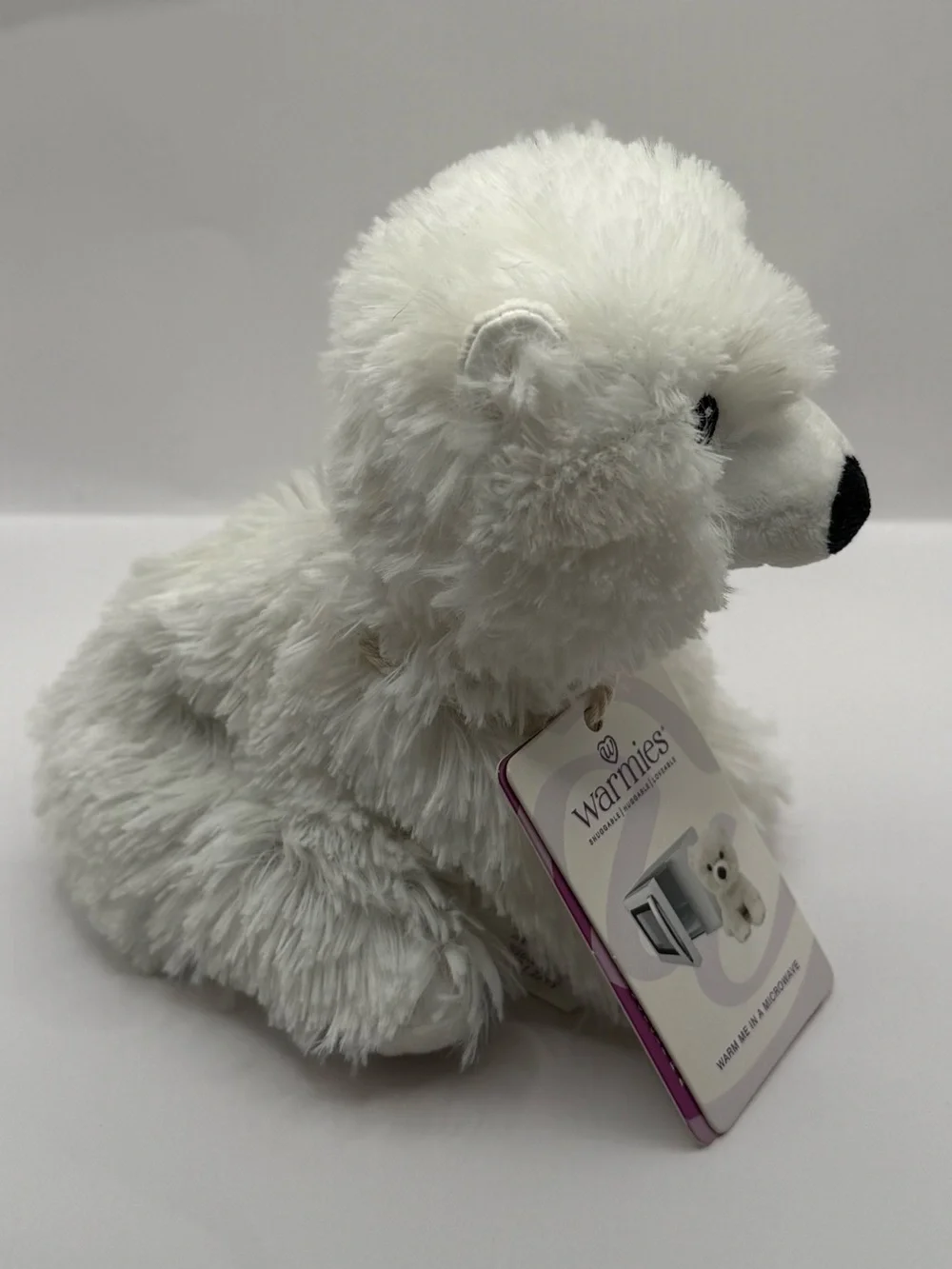NWT Warmies Junior Polar Bear Stuffed Animal Microwavable Plush